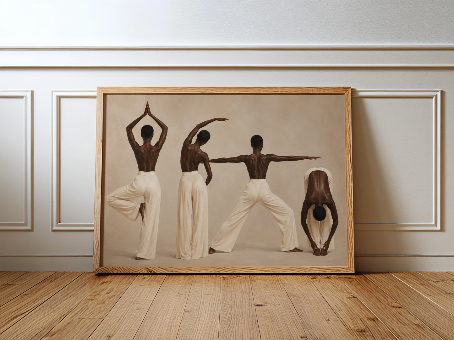 Afrocentric Yoga Wall Art Print 2 Soluna Soul