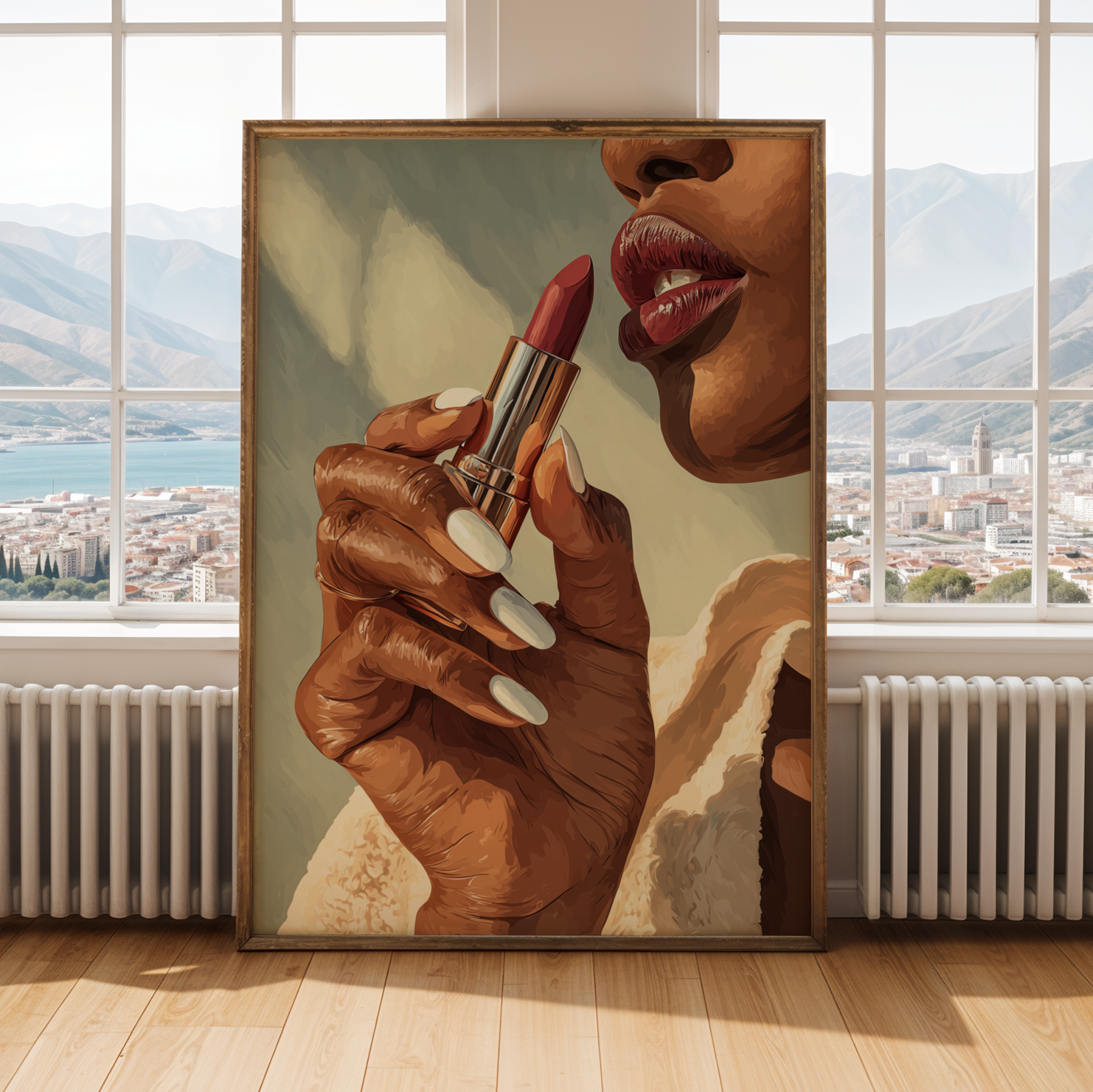 Red Lipstick Wall Art Print Soluna Soul