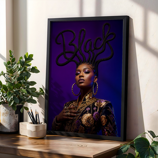 Black Hair is Art Wall Art Print 227 Soluna Soul