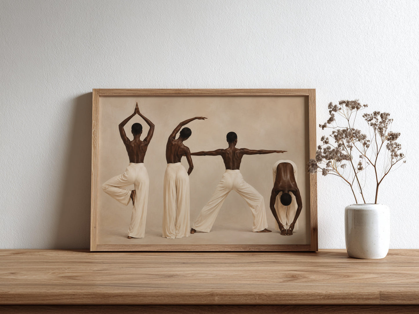 Afrocentric Yoga Wall Art Print 2 Soluna Soul