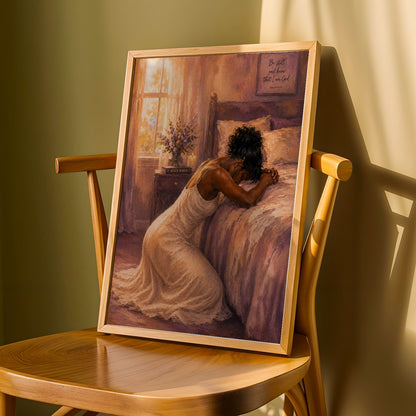 Be Still  In Prayer Wall Art Print 307 Soluna Soul