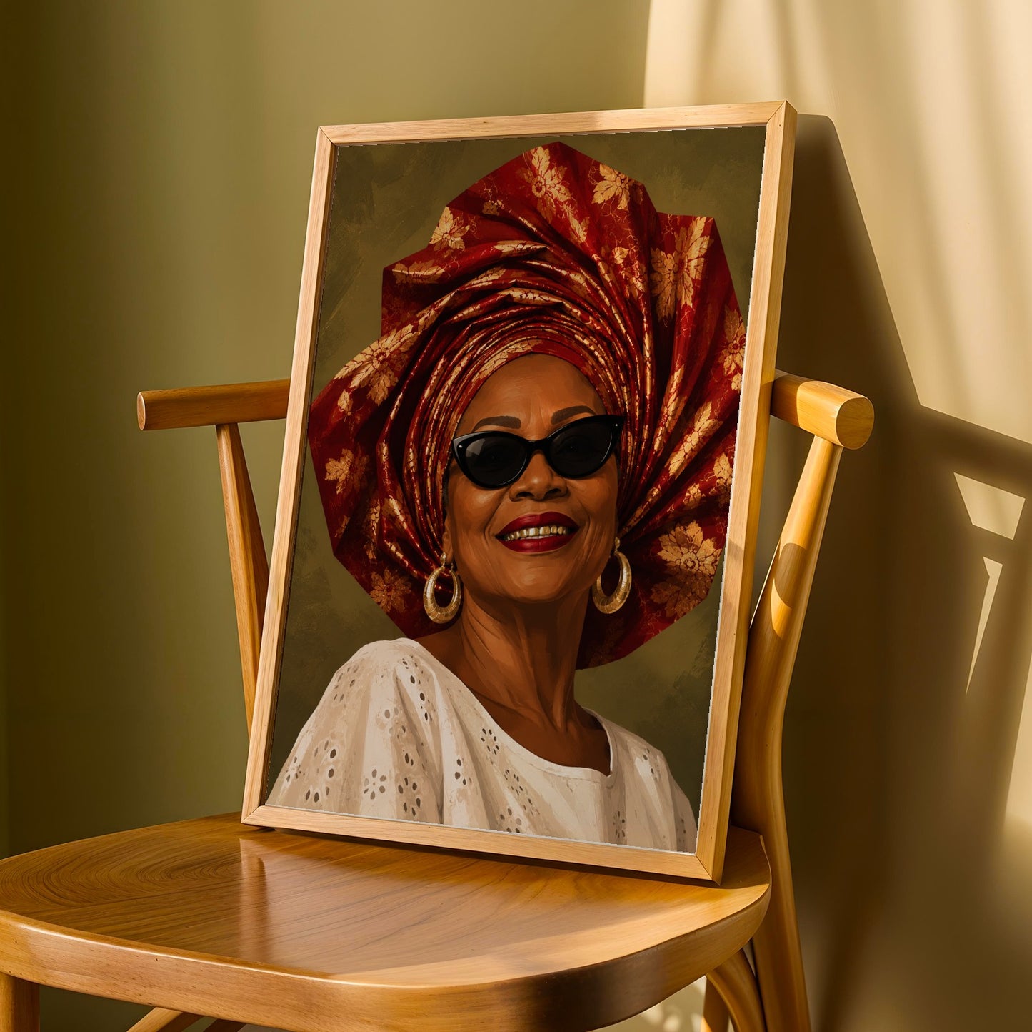 Afrocentric Black Woman Wall Art Print 313 Soluna Soul