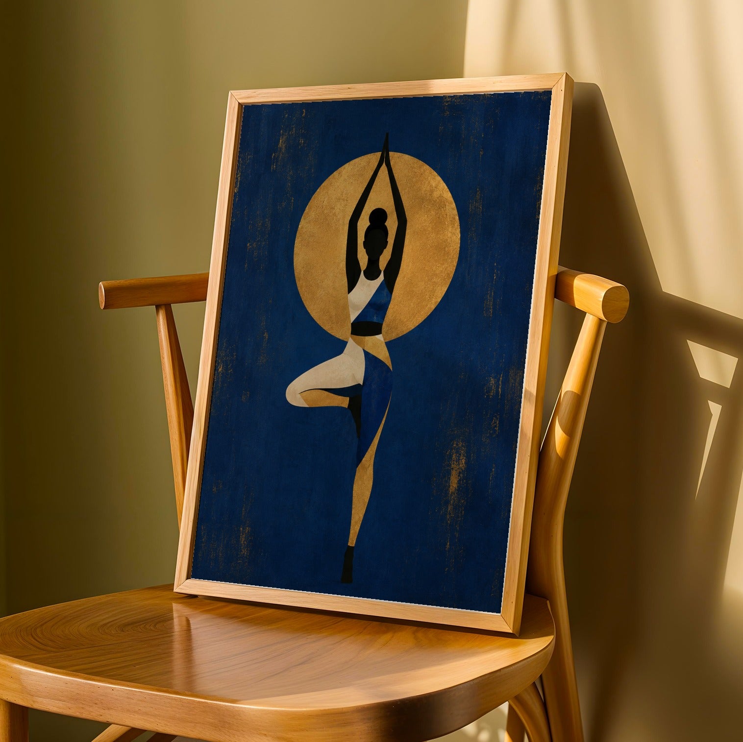 Afrocentric Yoga Wall Art Print 303 Soluna Soul