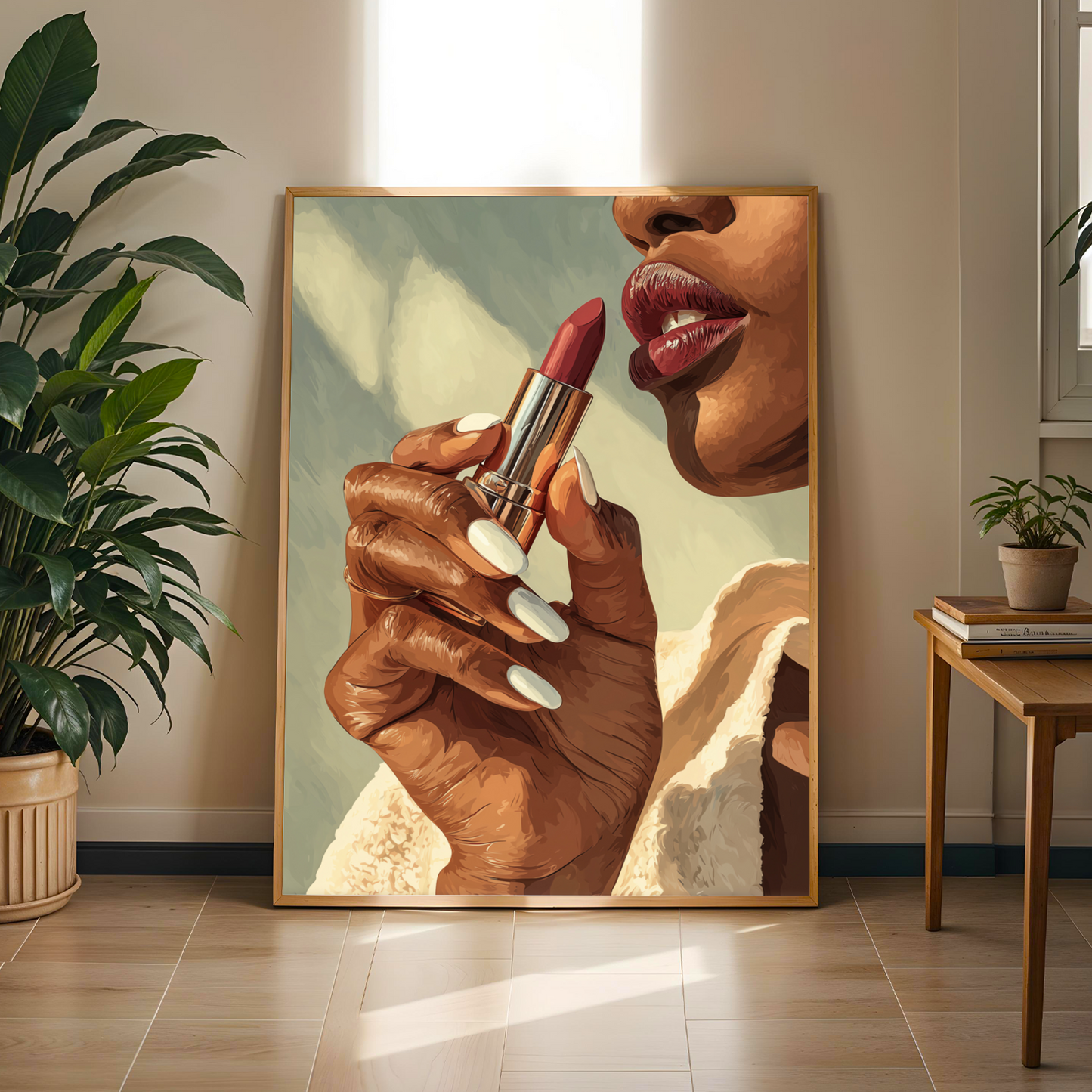 Red Lipstick Wall Art Print Soluna Soul