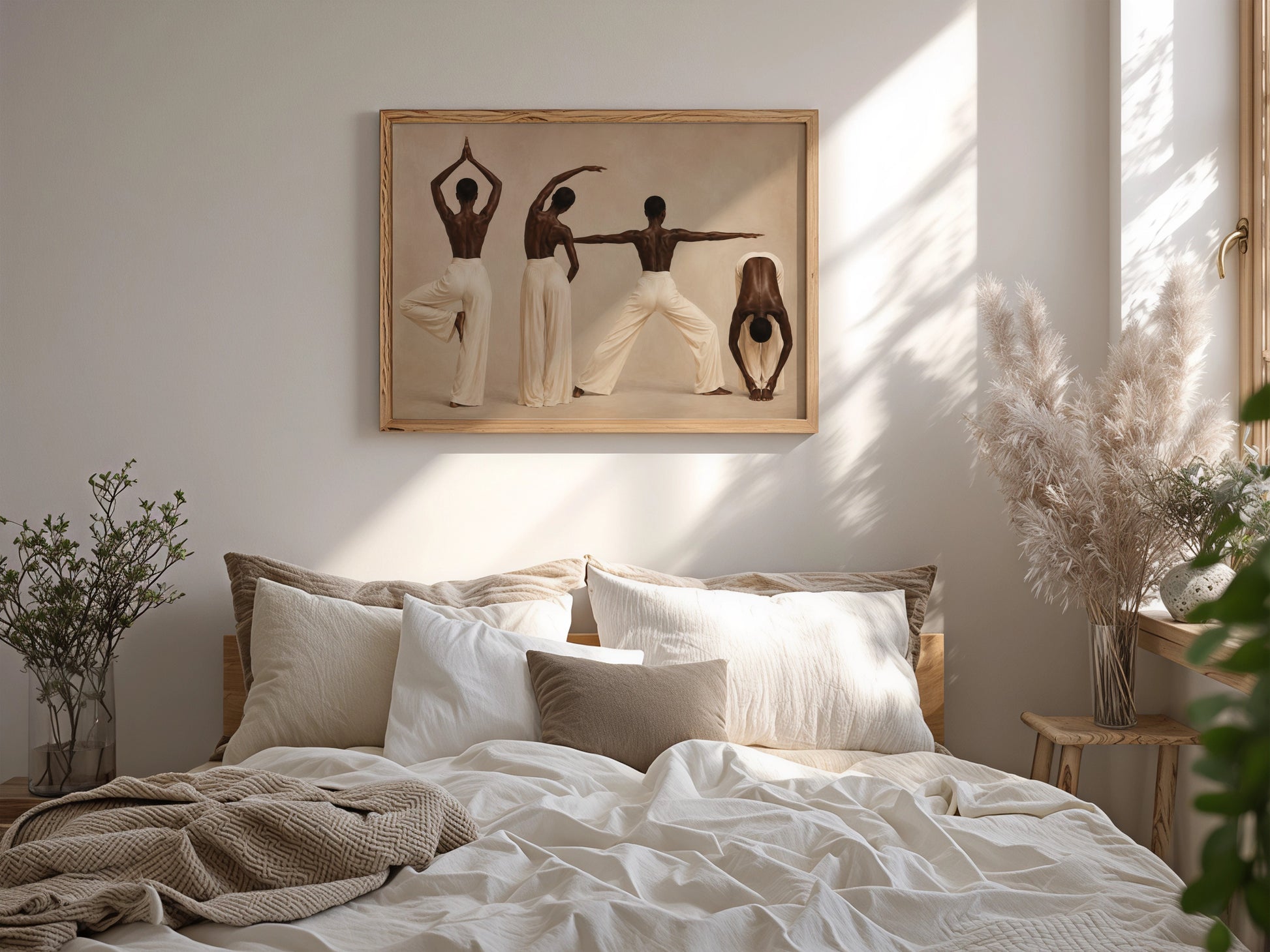 Afrocentric Yoga Wall Art Print 2 Soluna Soul