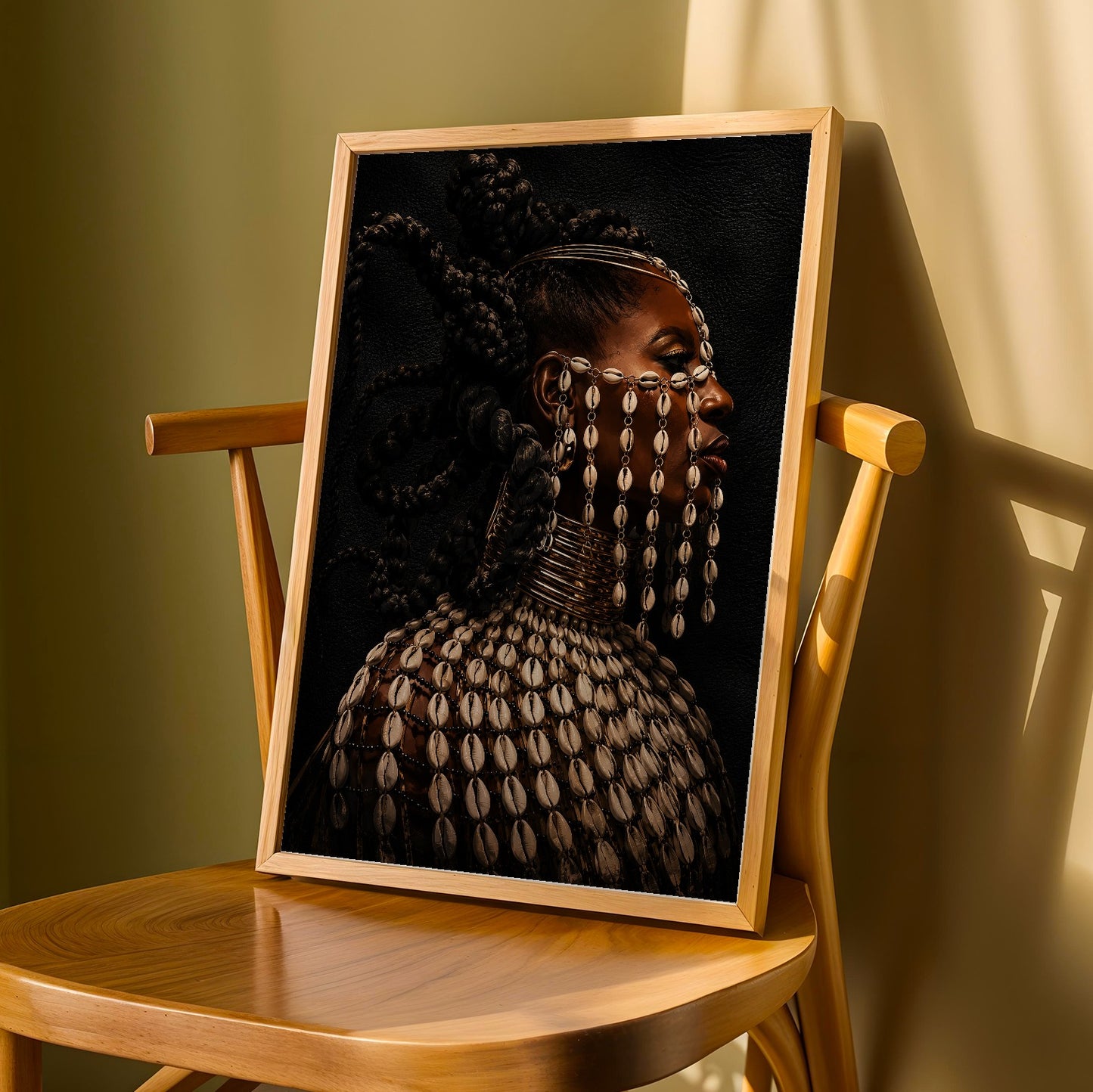 Cowrie Shells Necklace Wall Art Print 318 Soluna Soul
