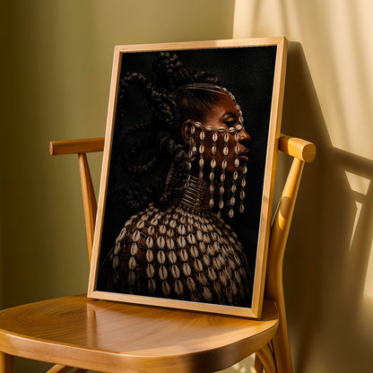Cowrie Shells Necklace Wall Art Print 318 Soluna Soul