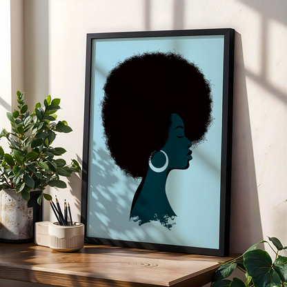 Abstract Woman Portrait Wall Art Print 201 Soluna Soul