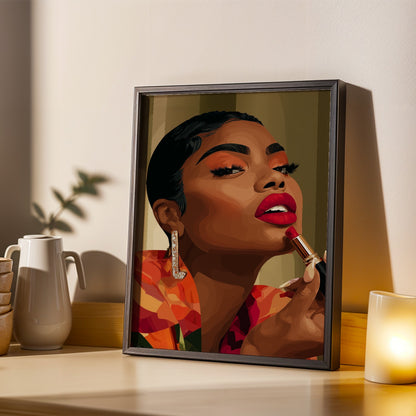 Grace Defined - Elegant Woman Wall Art Print Soluna Soul