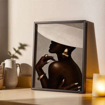 Afrocentric Black Woman Wall Art Print 299 Soluna Soul
