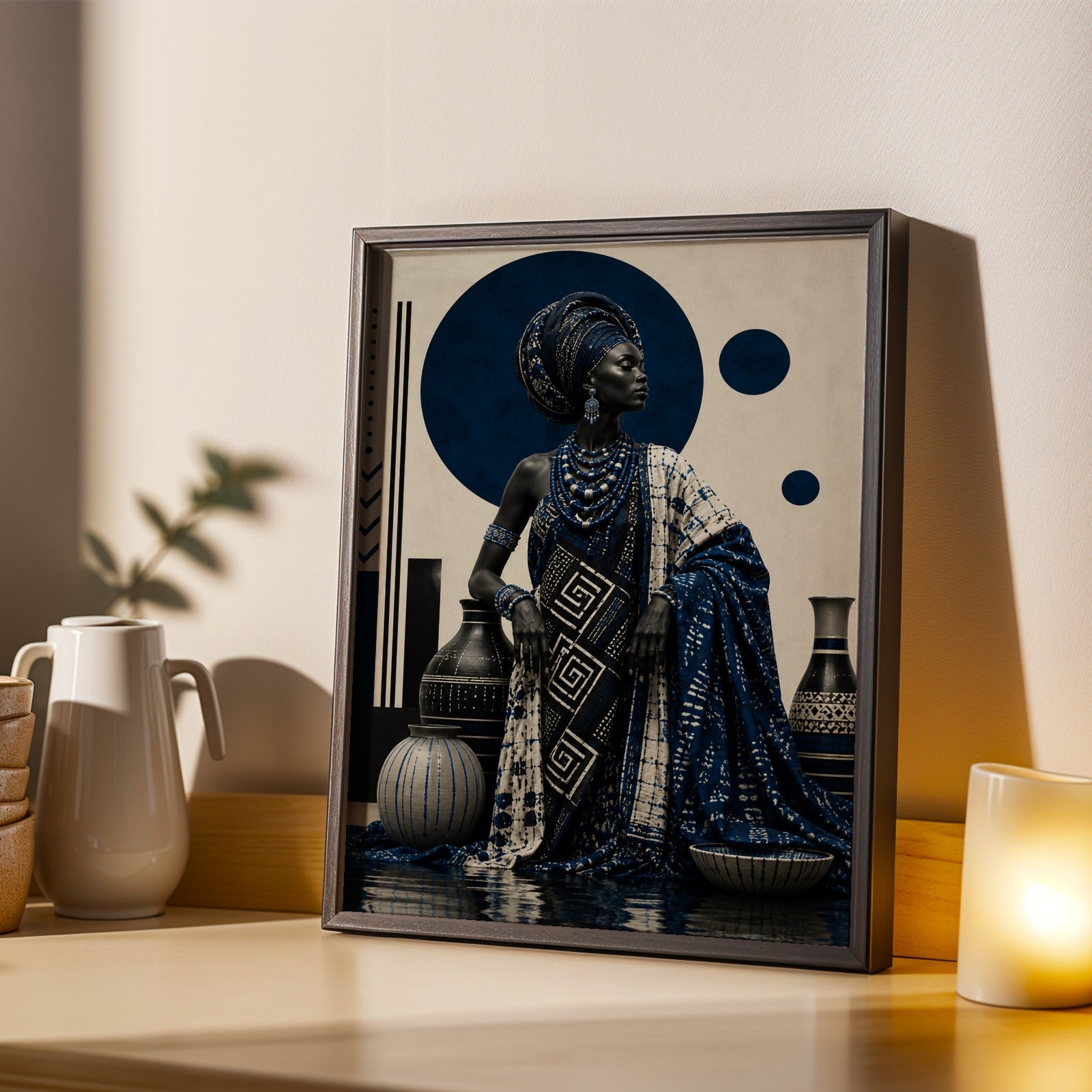 Afrocentric African Art Print 310 Soluna Soul