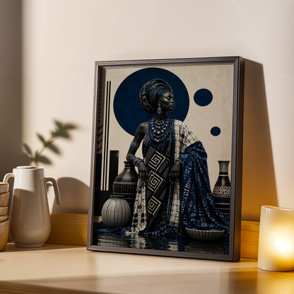 Afrocentric African Art Print 310 Soluna Soul