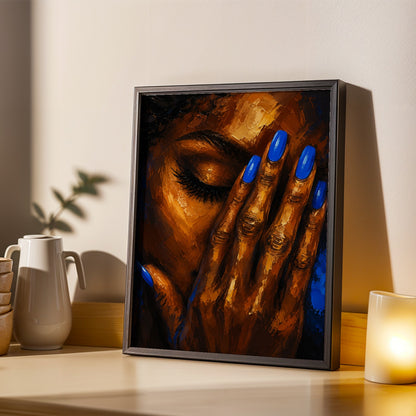 Afrocentric Black Woman Wall Art Print 296 Soluna Soul