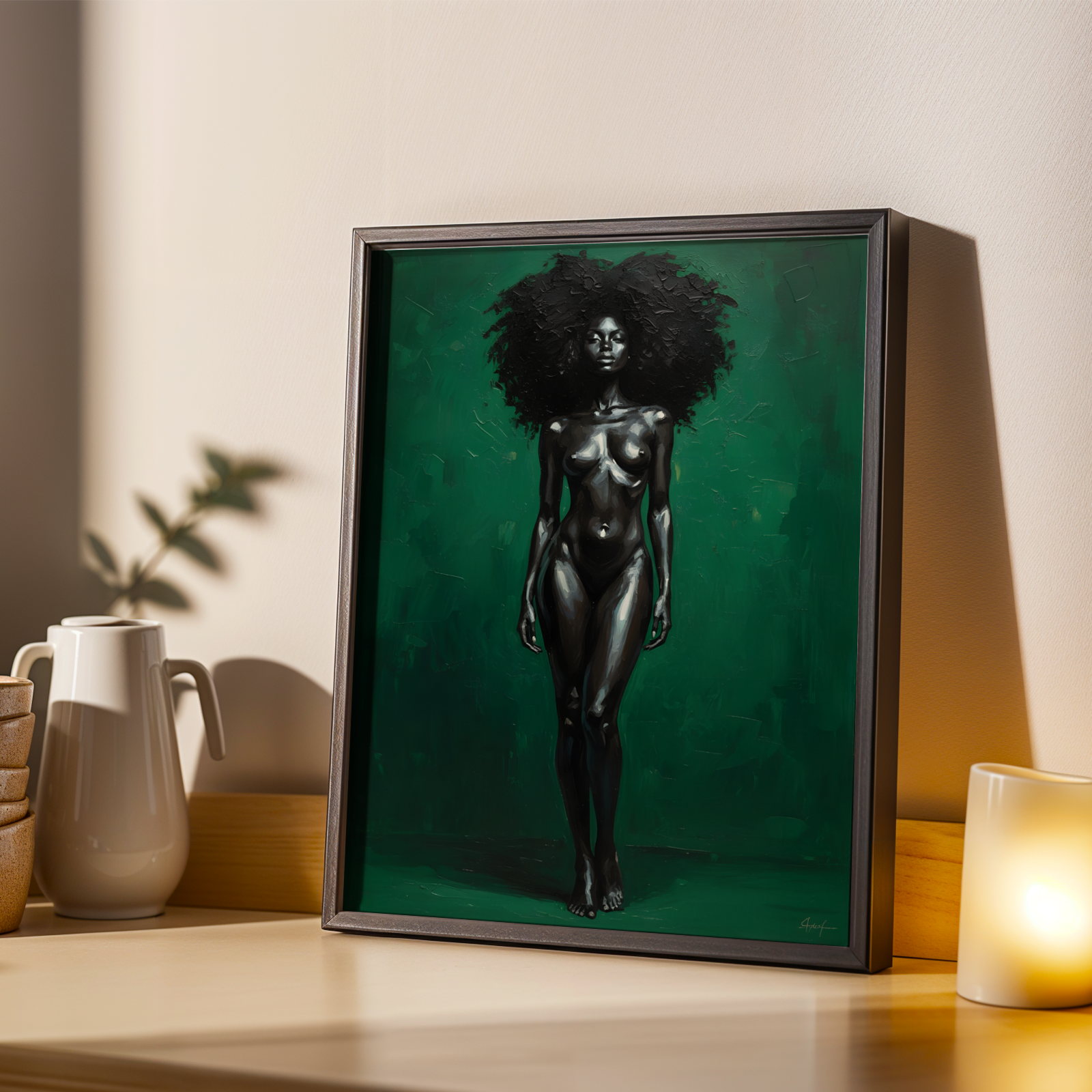 Abstract Goddess Wall Art Print 204 Soluna Soul