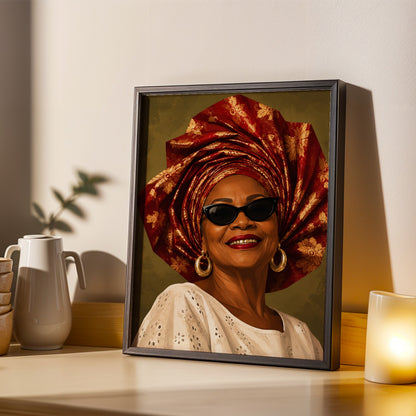 Afrocentric Black Woman Wall Art Print 313 Soluna Soul