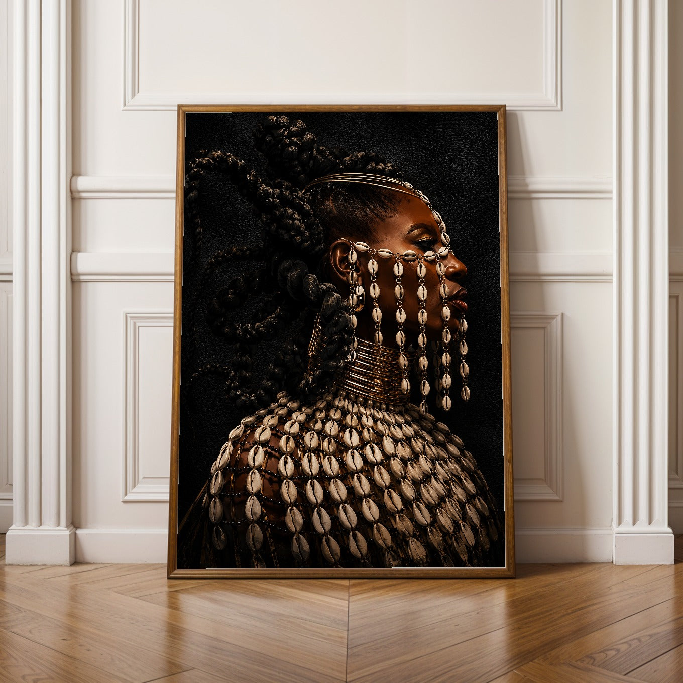 Cowrie Shells Necklace Wall Art Print 318 Soluna Soul