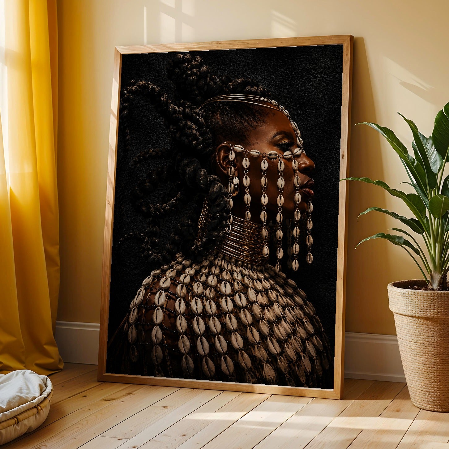 Cowrie Shells Necklace Wall Art Print 318 Soluna Soul
