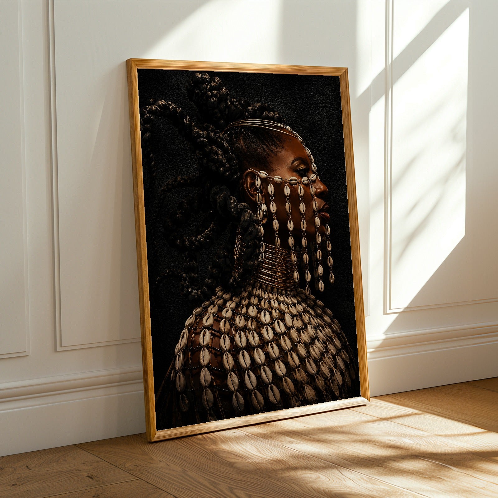 Cowrie Shells Necklace Wall Art Print 318 Soluna Soul