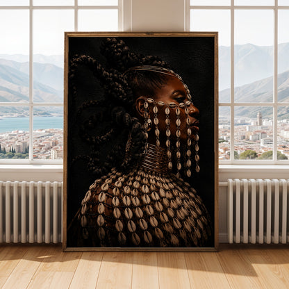 Cowrie Shells Necklace Wall Art Print 318 Soluna Soul